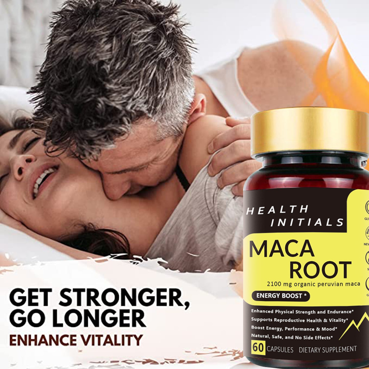 60Pcs Maca Root Capsules